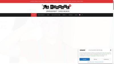 Entreprise de déménagements et transports - La Romande