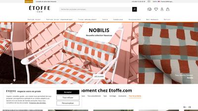 E boutique de tissus d'ameublement