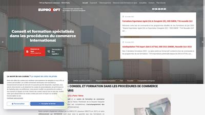Euprosoft : organisme de formation en commerce intracommunautaire et international, à Paris