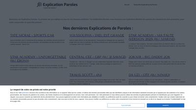 Explication Paroles