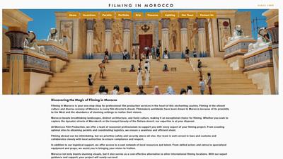 Filming in Morocco