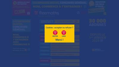 Sujets et corrigés BAC math