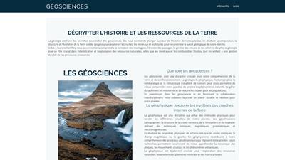 geosciences