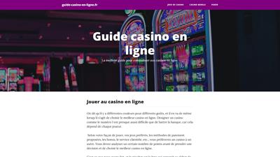 guide du casino