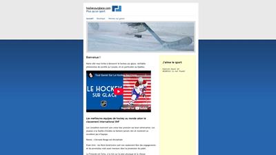 infos sur le hockey
