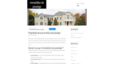 presentation de l'immobilier de luxe