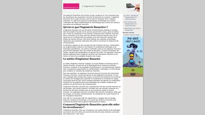 infos sur la gestion financière