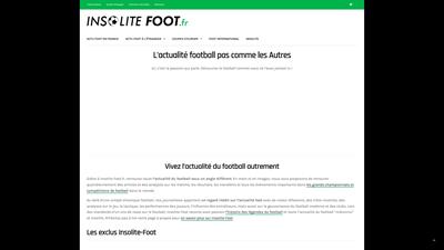 L'actu football sur Insolite-foot.fr