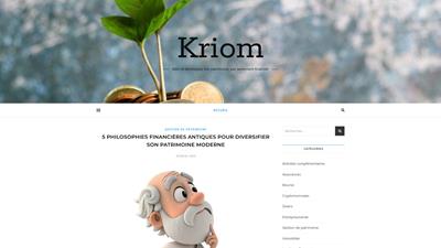 Blog finance Kriom