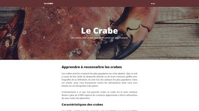 le crabe