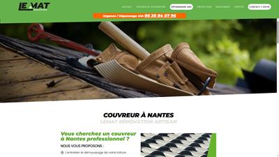 Couvreur à Nantes LE MAT Rénovation, répare, rénove, entretien vos toitures