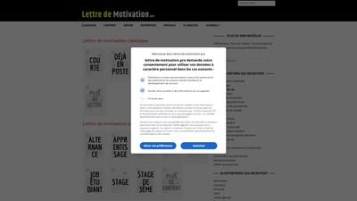 ecrire une lettre d'emploi