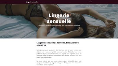 la lingerie sensuelle