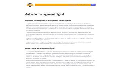 le management digital