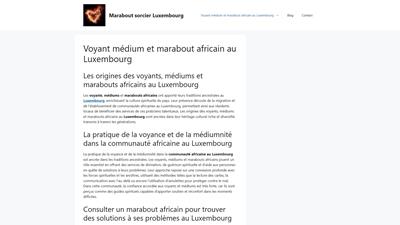Voyant médium et marabout africain au Luxembourg