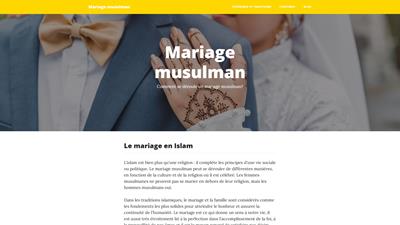 le mariage musulman