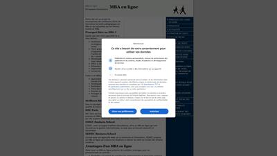 mba en ligne