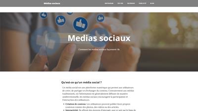 les médias sociaux