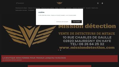 Mission Détection : magasin de détecteur de métaux