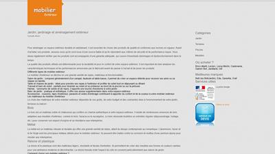 le mobilier exterieur