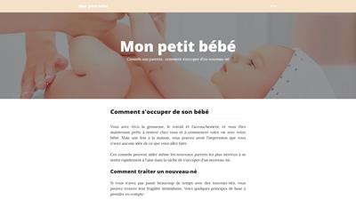 mon petit bébé