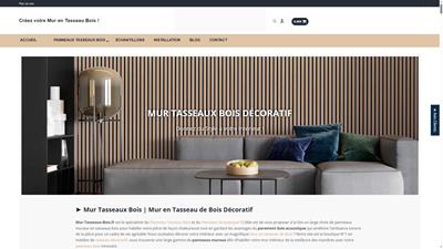 Vente de panneau mural décoratif et acoustique en tasseau de bois