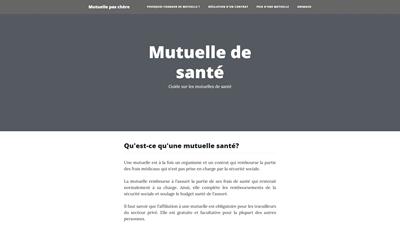 mutuelle pas chere