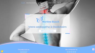 Ostéopathe pour sénior à Riedisheim, Martine Busch