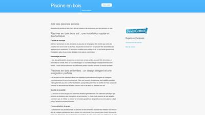 piscine en bois