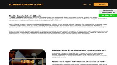 Plombier Charenton-le-pont 24/24