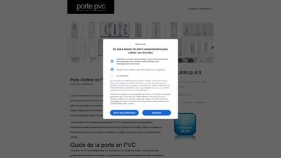 les portes en pvc