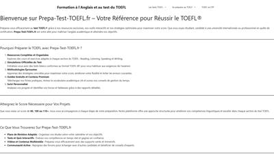 Préparation au test TOEFL