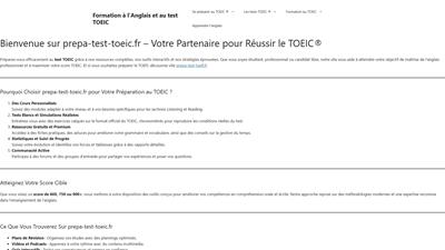 Préparation au test TOEIC