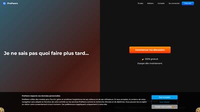 plateforme de partage de connaissances entre 15-25 ans, sans frais d’inscription, ni commission.