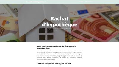 rachat de crédit hypothécaire