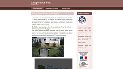 récuperation de l'eau