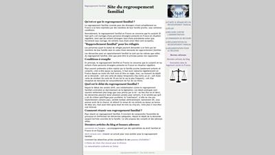 infos sur le regroupement familial