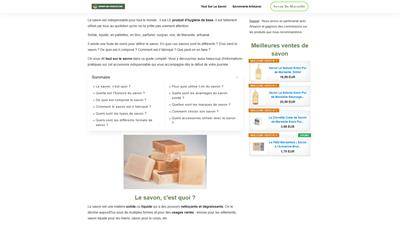 Tout savoir sur le savon