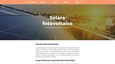 Solare fotovoltaico