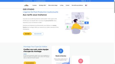 Production Audiovisuelle | Tarifs sous-traitance | OZE Studio