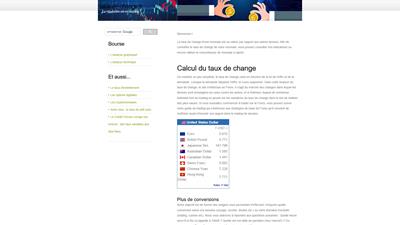 taux de change