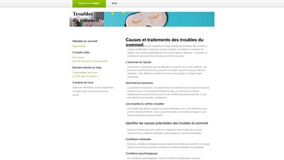 trouble du sommeil