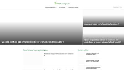 les vacances ecologiques