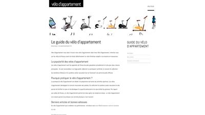 le velo d'appartement
