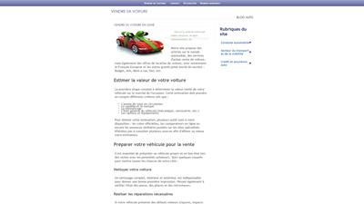 vendre sa voiture