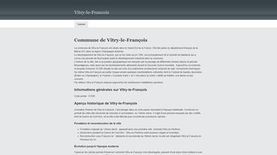 presentation de Vitry le francois
