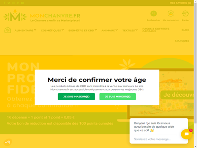 Monchanvre.fr, marketplace du chanvre français