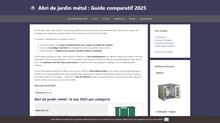 Abri de jardin métal : Guide comparatif 2022 des meilleurs modèles