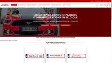 Plaque immatriculation belge