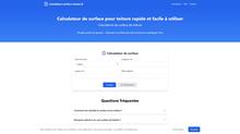 Calculatrice de surface de toiture